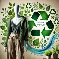 Sürdürülebilir Moda | Çevre Dostu Giyim Seçenekleri 3 DALL·E 2024 11 14 09.14.46 A visually engaging illustration of sustainable fashion a mannequin wear