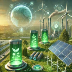 Yenilenebilir Enerji Teknolojilerinde Son İnovasyonlar 13 DALL·E 2024 11 20 10.25.18 A futuristic scene showcasing renewable energy innovations. The image fea