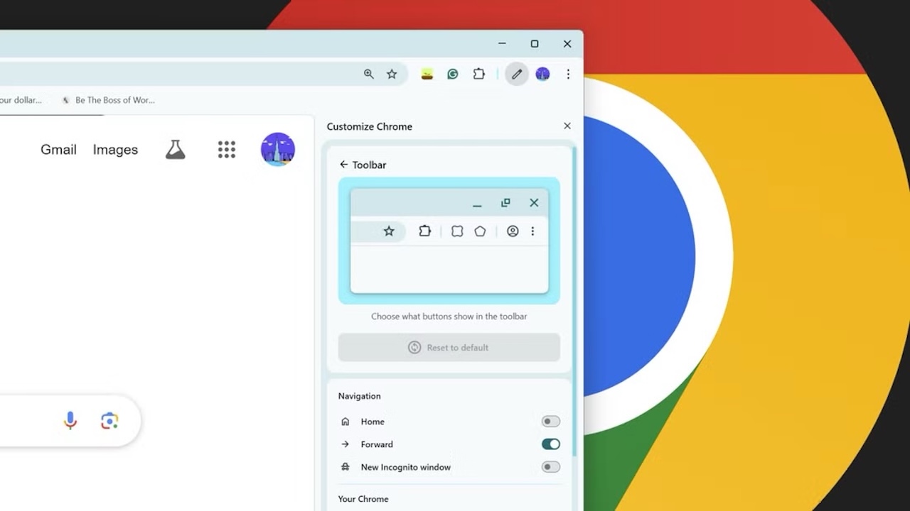 Google Chrome'a araç çubuğu özelleştirme özelliği geldi! 4 google chromea arac cubugu ozellestirme ozelligi geldi 1