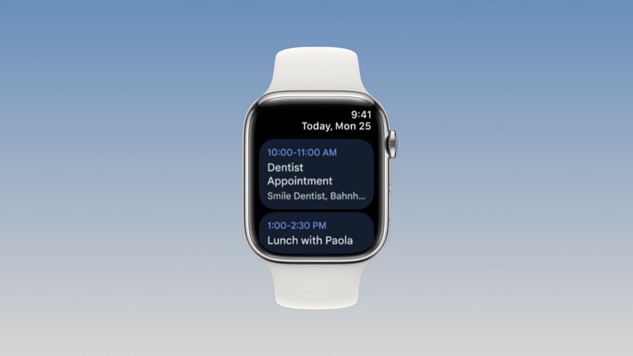 Google Apple Watch icin Takvim
