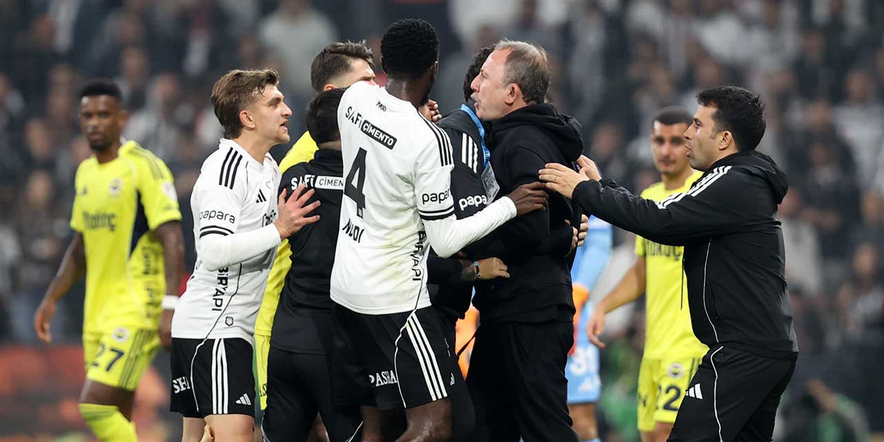 Sergen Yalçın’a derbide kırmızı kart! Sahaya girip su şişesine tekme attı 1 548083