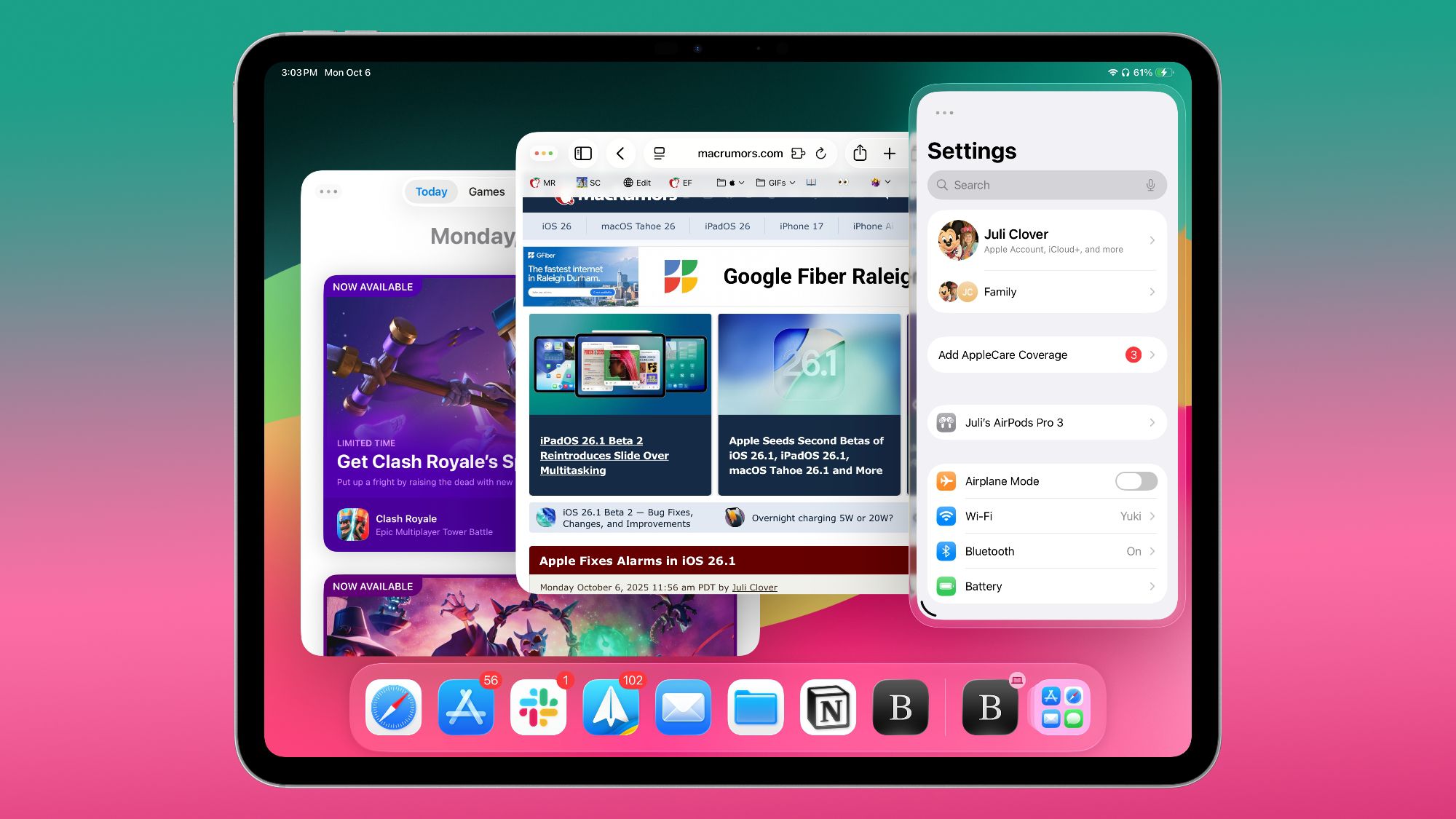 iPadOS 26.1 güncellemesi çıktı - ShiftDelete.Net 7 ipados 26 1 slide over