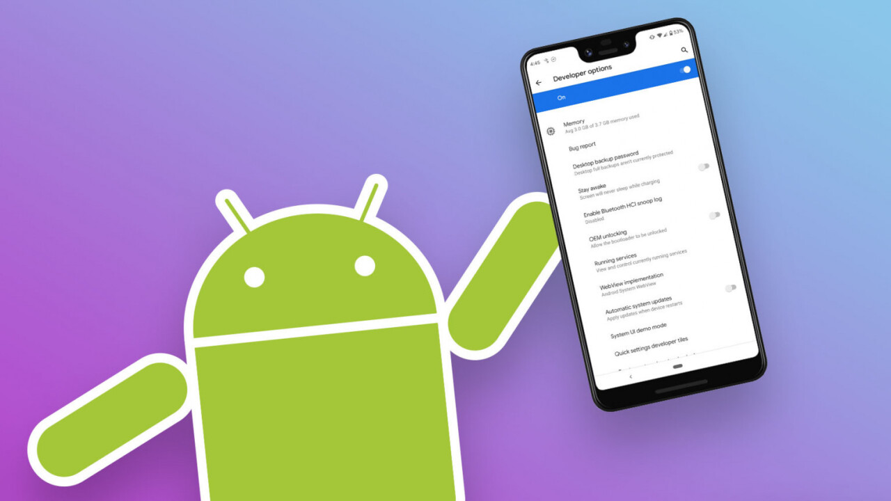 android gelistirici secenekleri