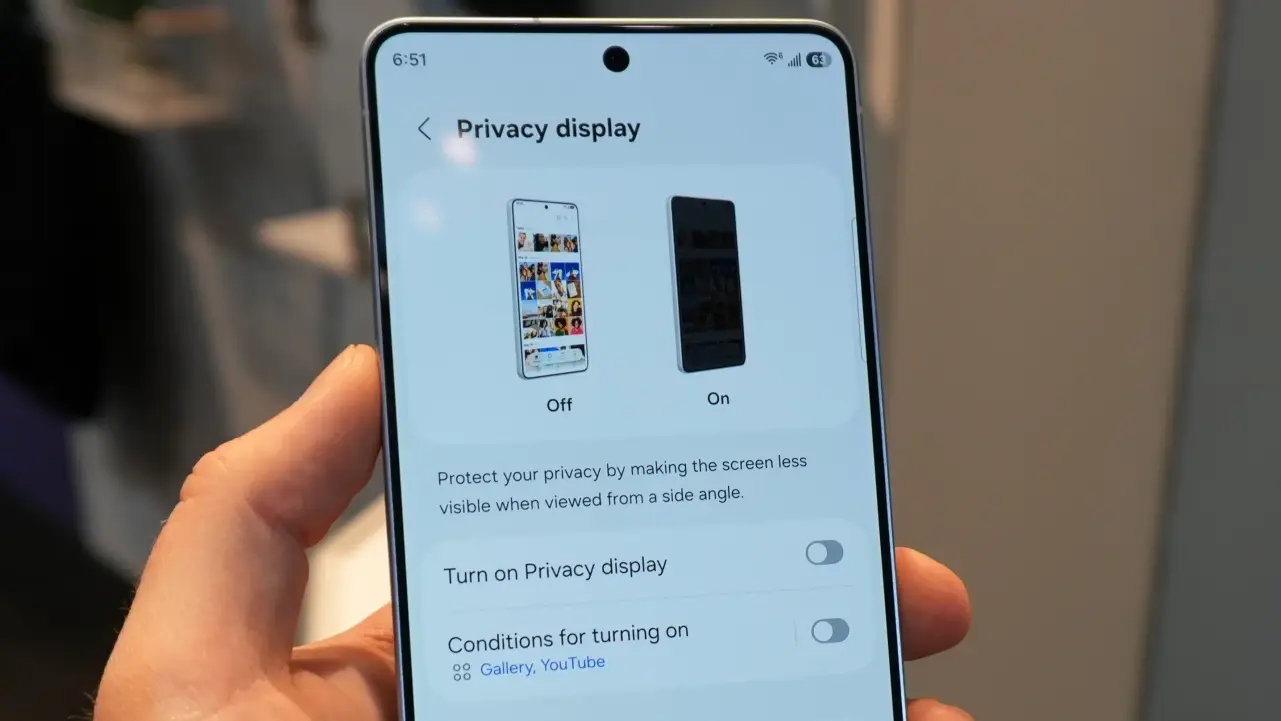 galaxy s26 ultranin gizlilik ekrani testleri gecti.webp