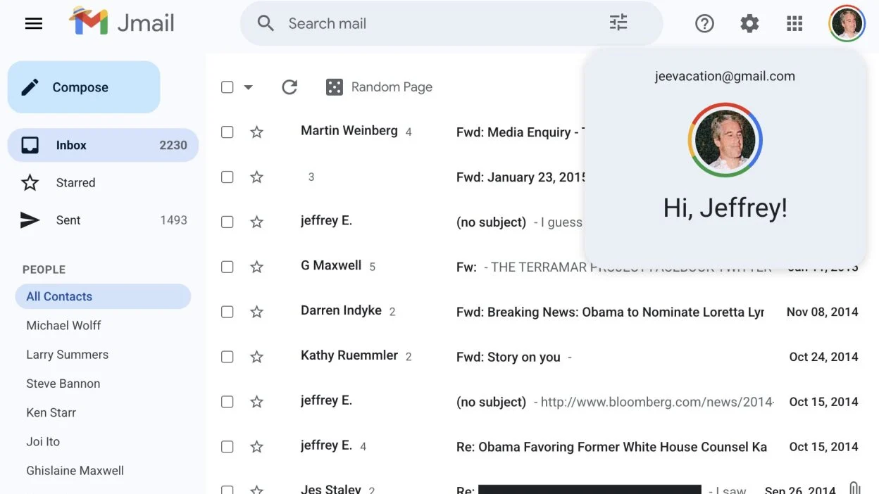 Jeffrey Epstein E-postalarını Gmail Arayüzünden Okuyun! 11 jeffrey epstein e postalarini gmail arayuzunden okuyun.webp