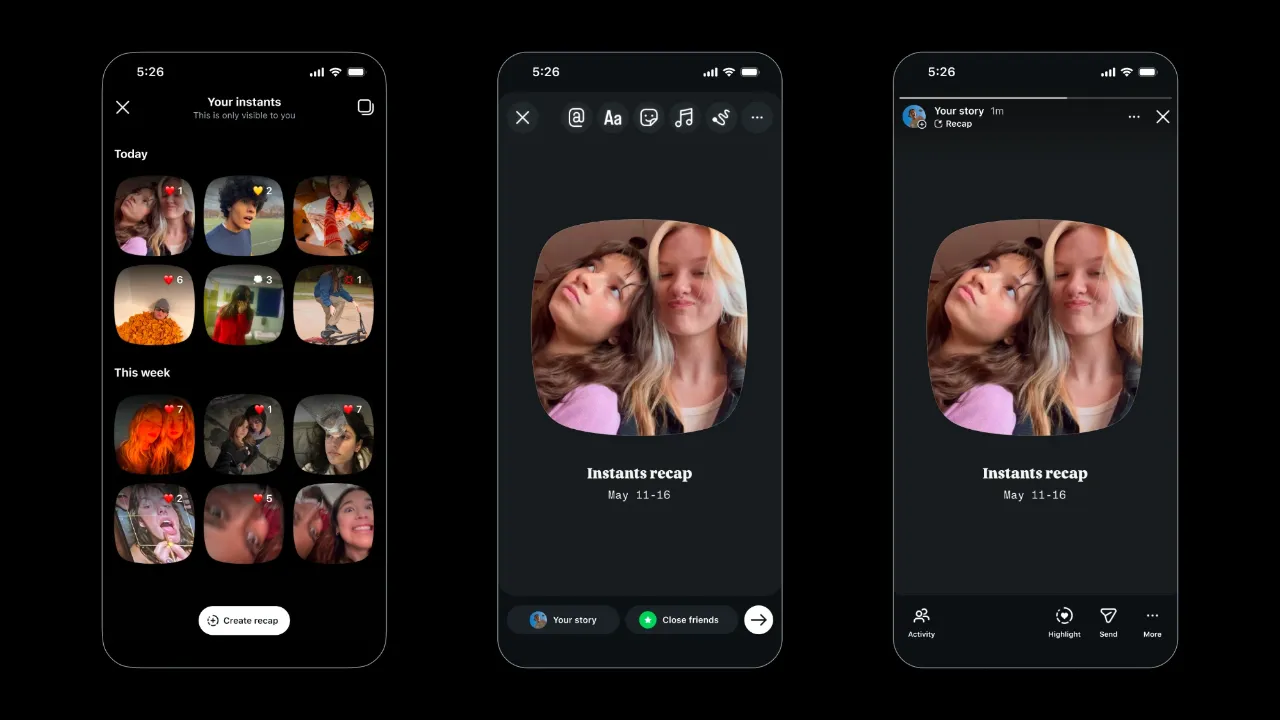 Instagram'da Yeni Dönem: Instants ile Filtresiz ve Anlık Paylaşım Başlıyor 14 Instagram 1.webp